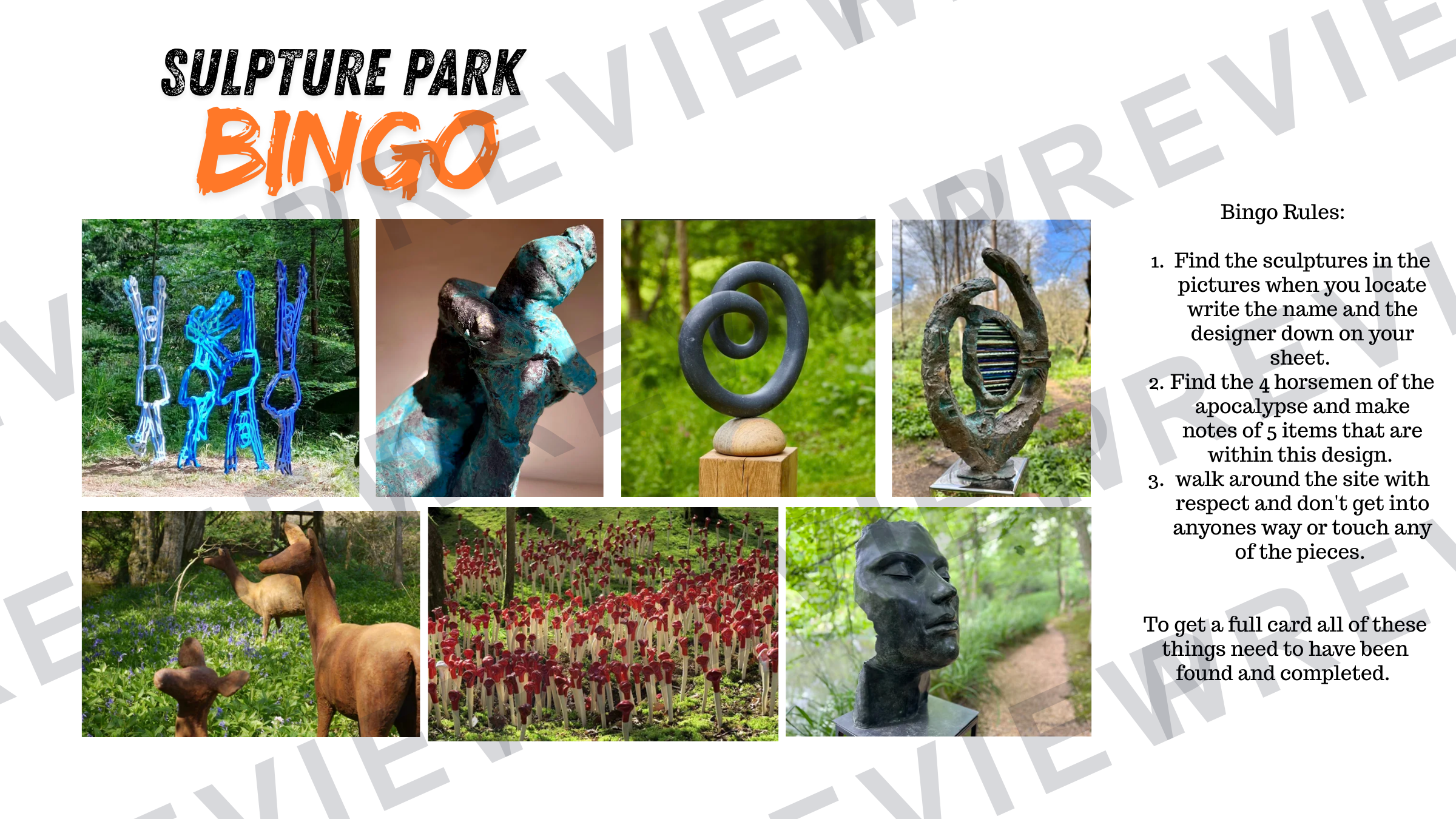 Hannah Peschur Sculpture Park trip booklet GCSE 3D design  preview page 7